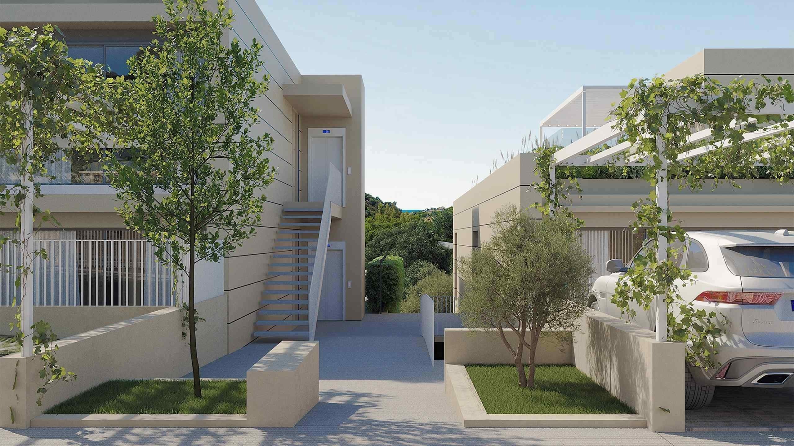 Sira Homes Marbella – vstup a zahradní část